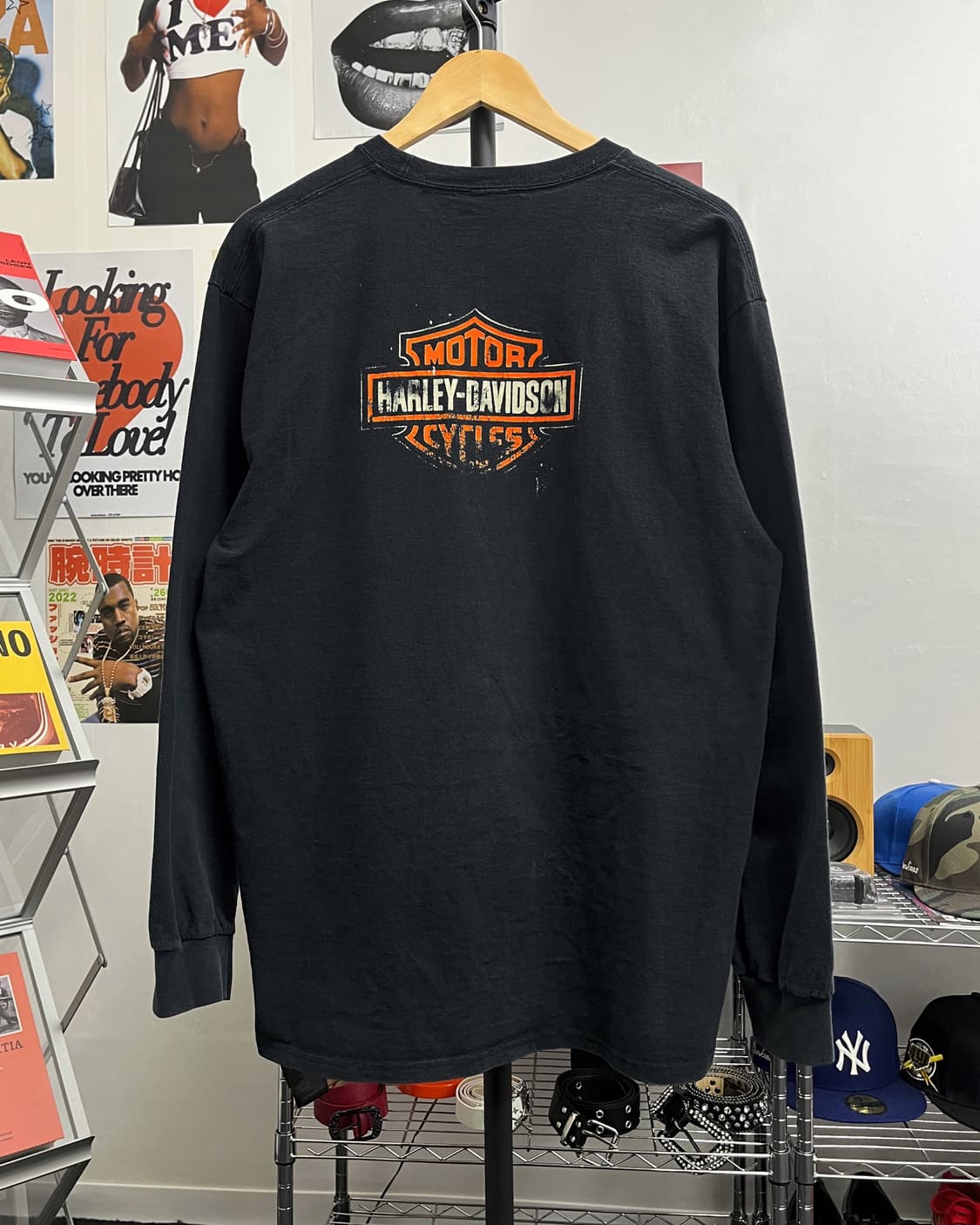 할리데이비슨 바쉴드 로고 롱슬리브 티셔츠 상품이미지7