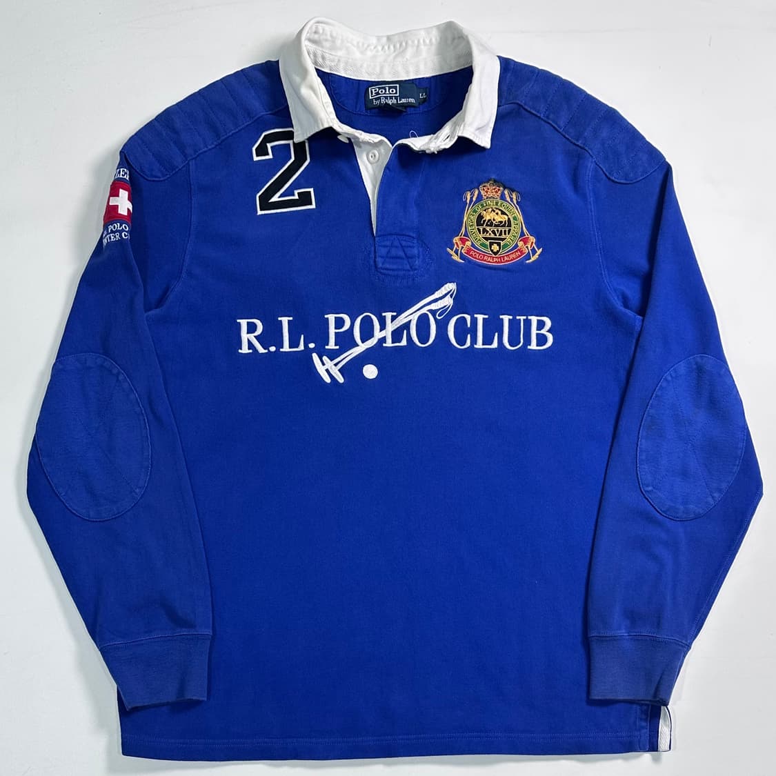 폴로 랄프로렌 RL 클럽 자수 럭비셔츠 상품이미지1