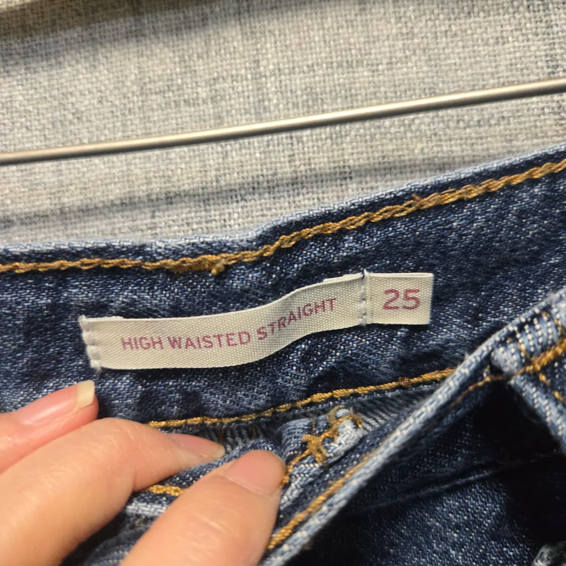 리바이스 여성 와이드 데님 청바지  상품이미지3