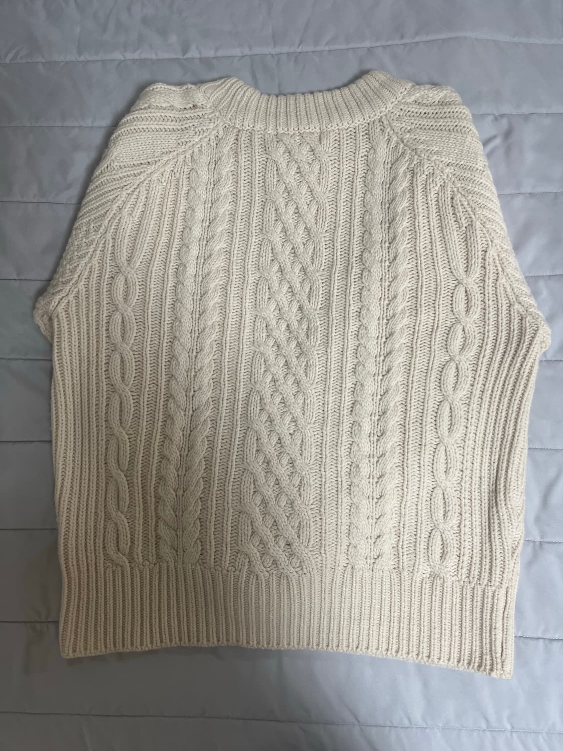 온무드 캐롤 케이블 니트 아이보리 상품이미지3