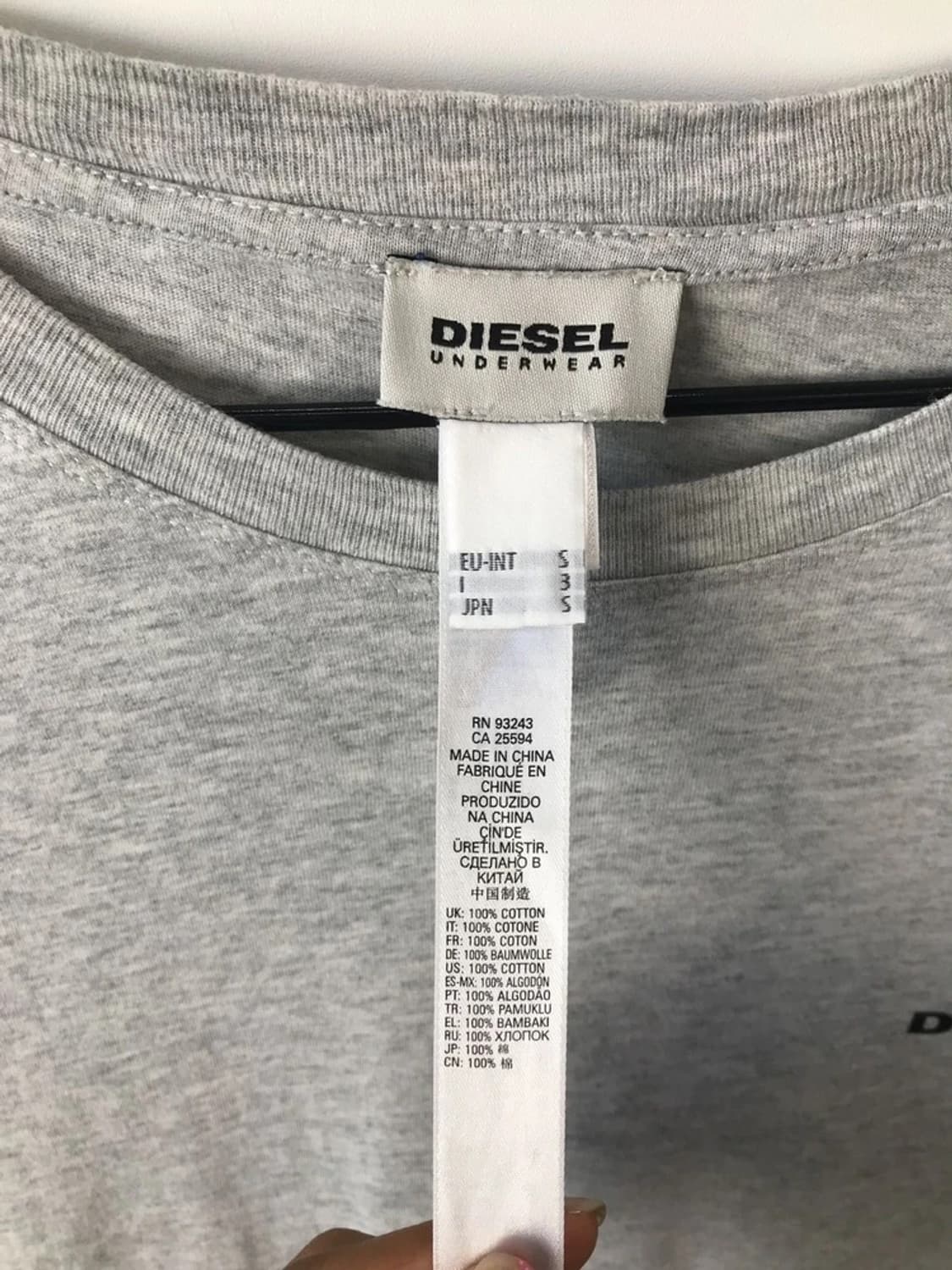 Diesel Logo Gray Tee 상품이미지5