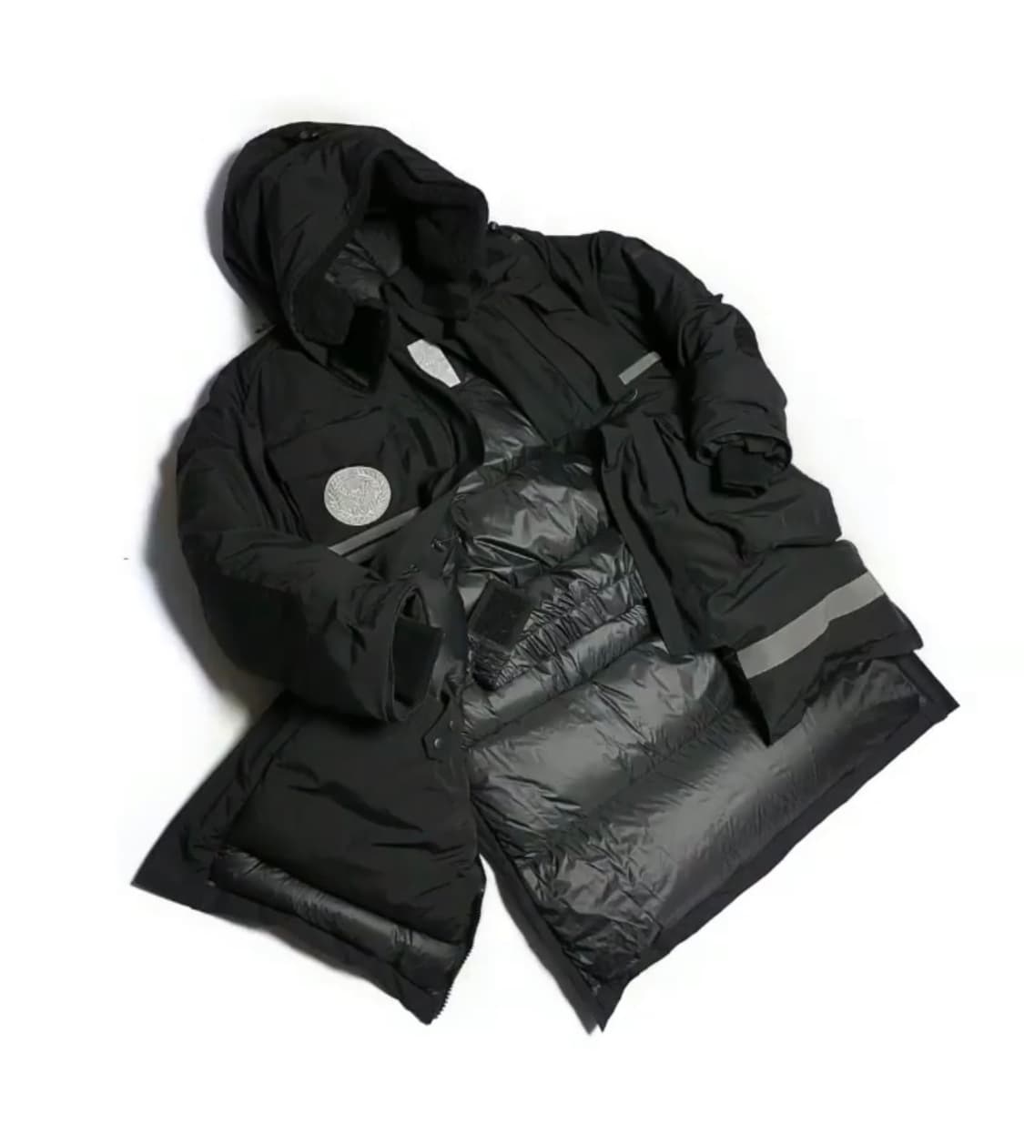 (105-110)브이넥러브 야상 덕다운 패딩 상품이미지3