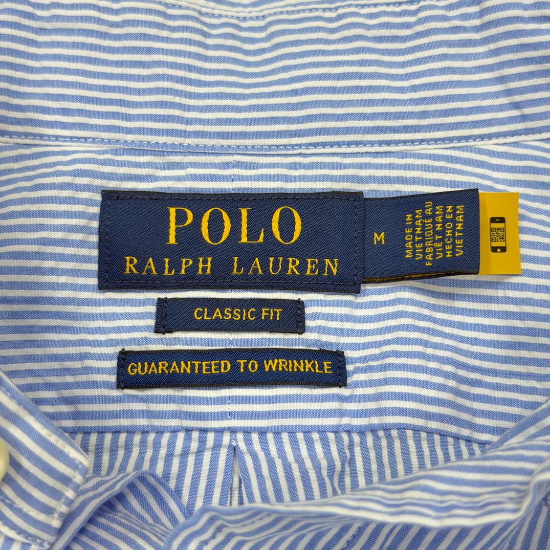 폴로 랄프로렌 QR 핑크 포니 스트라이프 셔츠 남방 M 상품이미지5