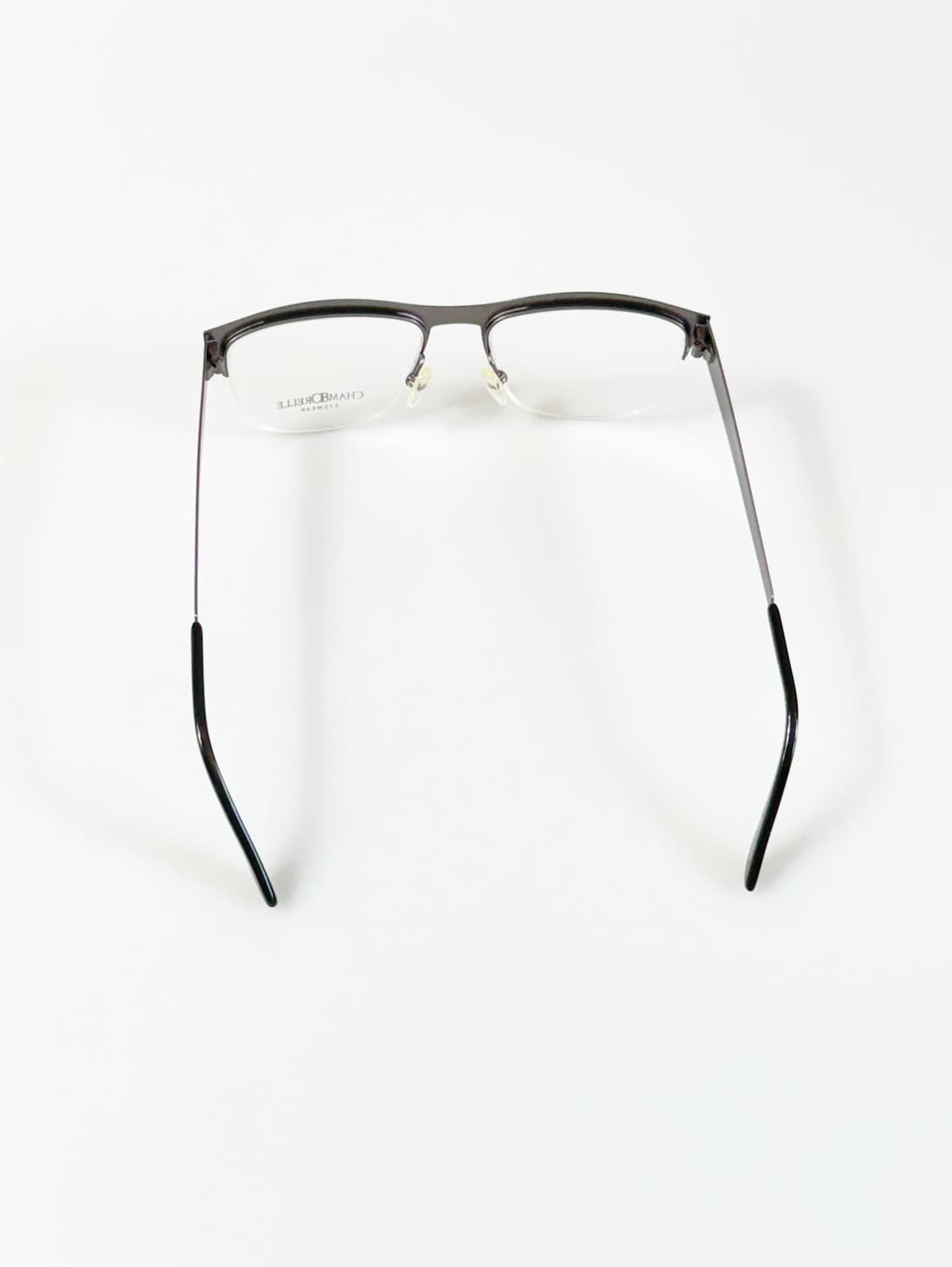 90s CHAMBORELLE 반무테 메탈 스퀘어 빈티지 안경 상품이미지5