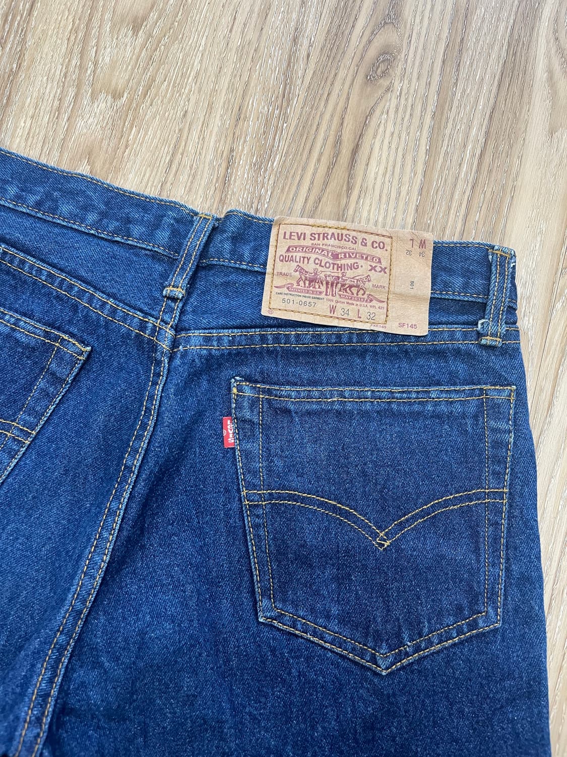 USA 리바이스 501 청바지 33 상품이미지3