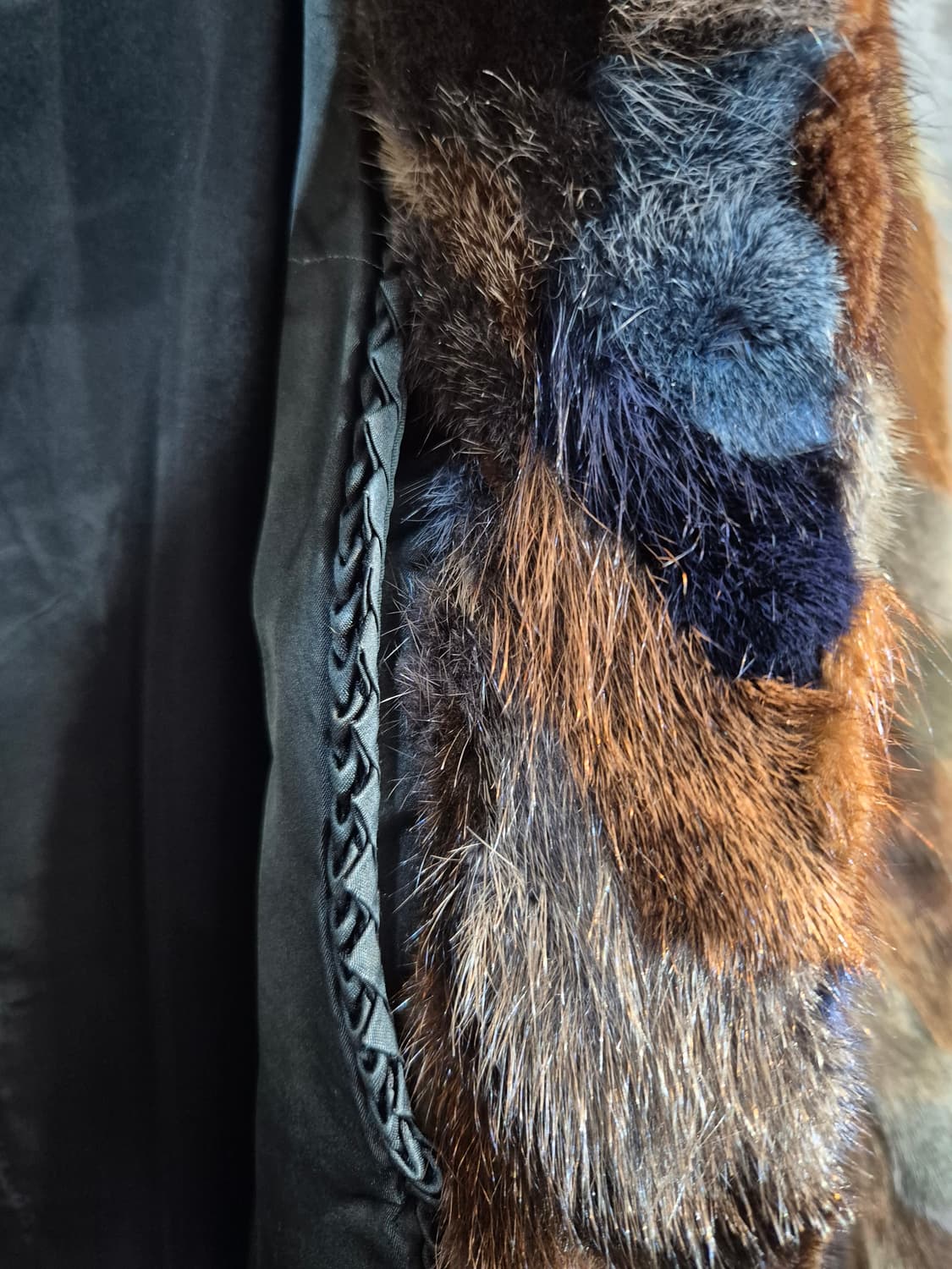 태림 멀티컬러 밍크 코트 55 66  77 상품이미지9