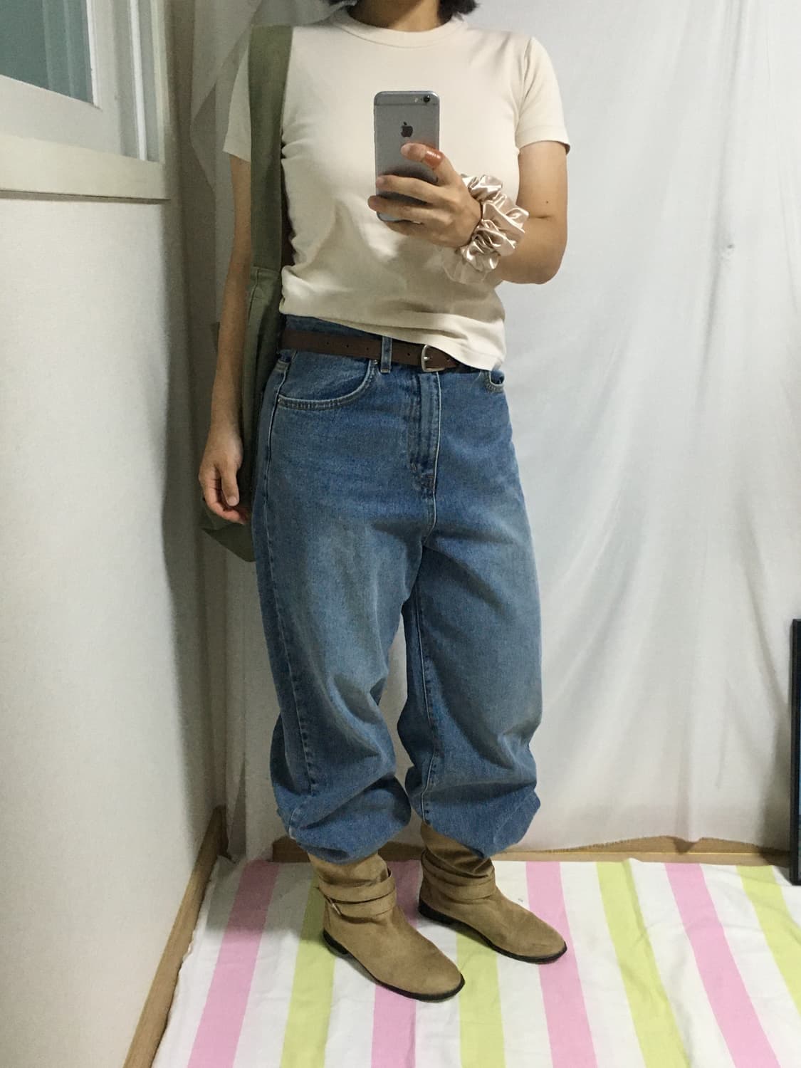 81.[uniqlo] 살구t 상품이미지5