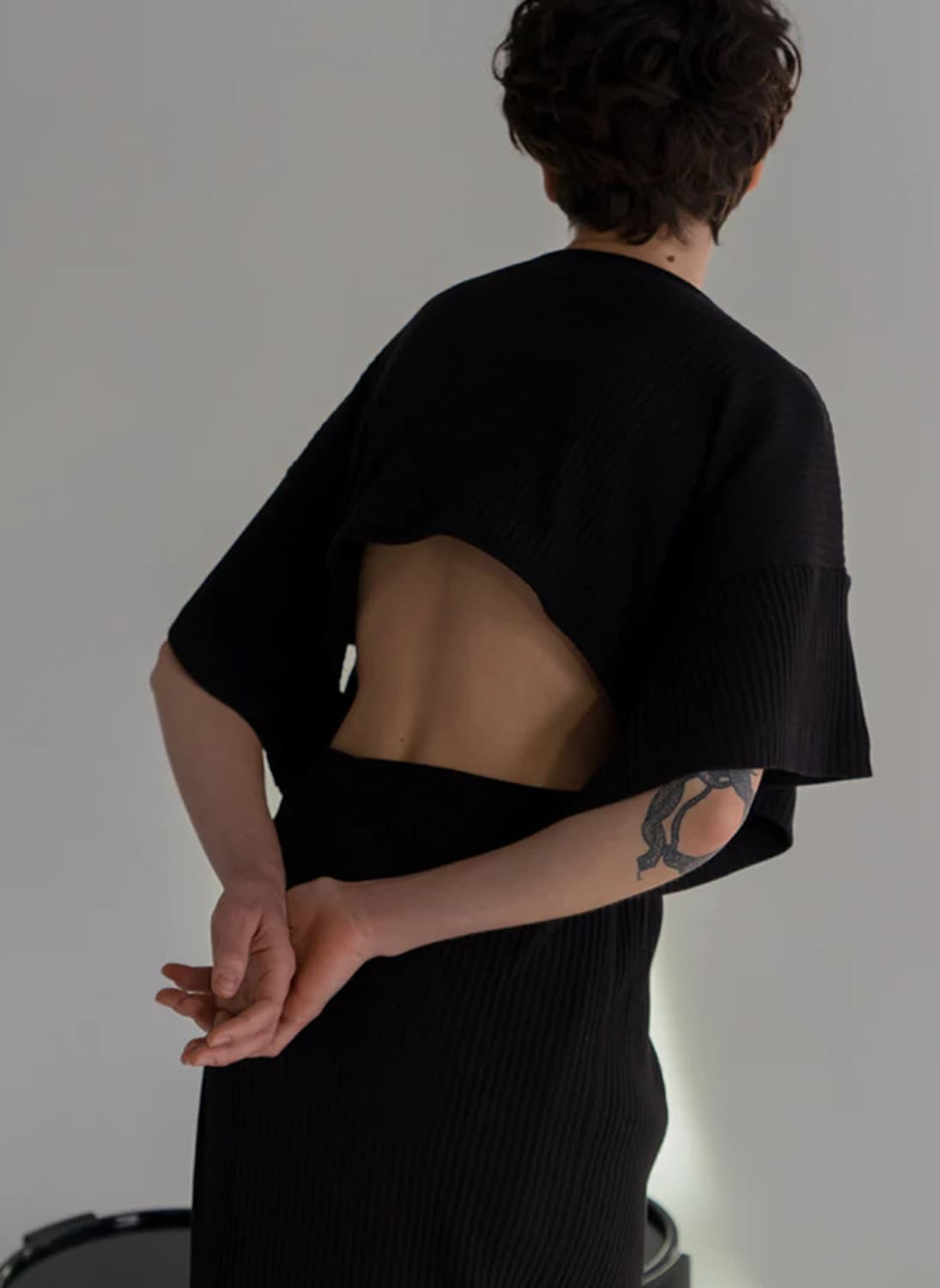베이스레인지 Baserange Clair Dress  Black/S 상품이미지4