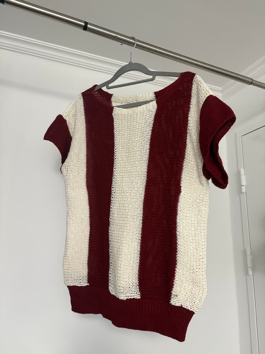 일본 빈티지 반팔 니트 상품이미지1