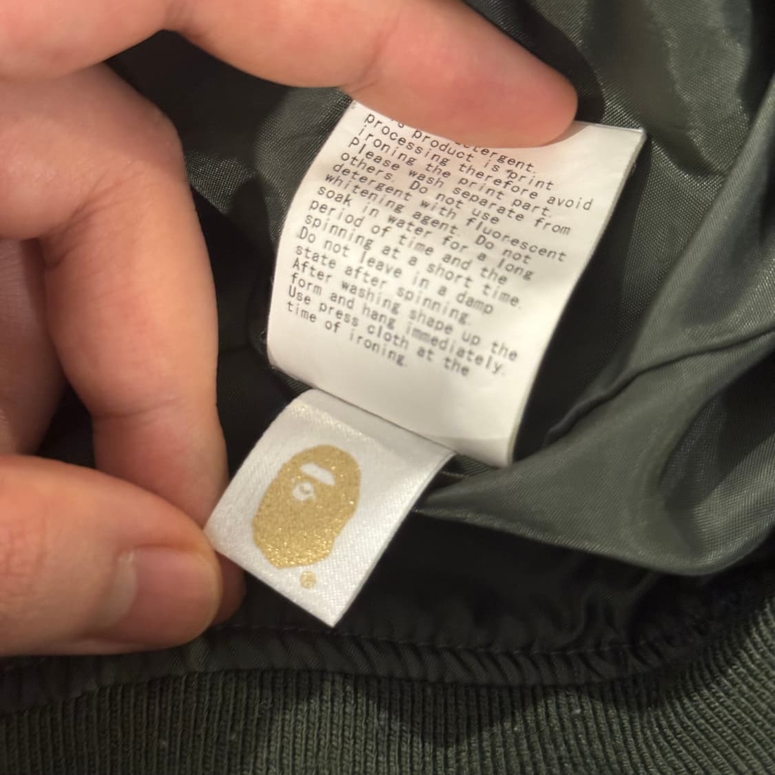 베이프 MA-1 플라이트 자켓 S 상품이미지7