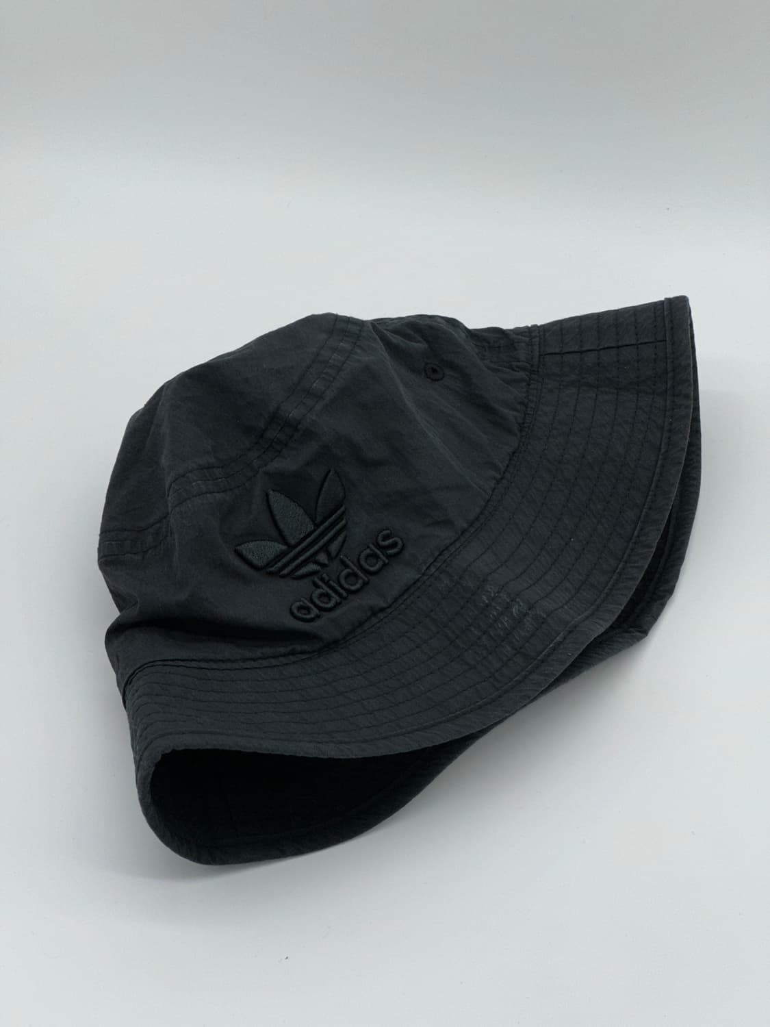 [M] 아디다스 트레포일 로고 블랙 버킷햇 모자 상품이미지7