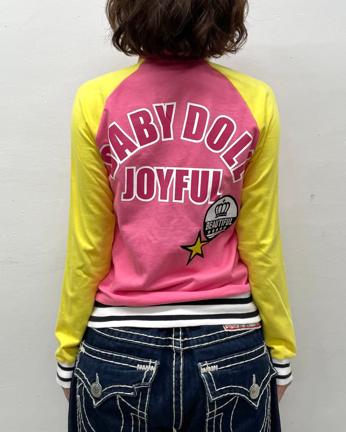 Baby doll retro pink star jacket  상품이미지3