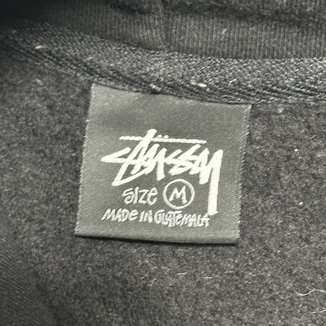 M 스투시 빅로고 블랙 후드티 상품이미지4