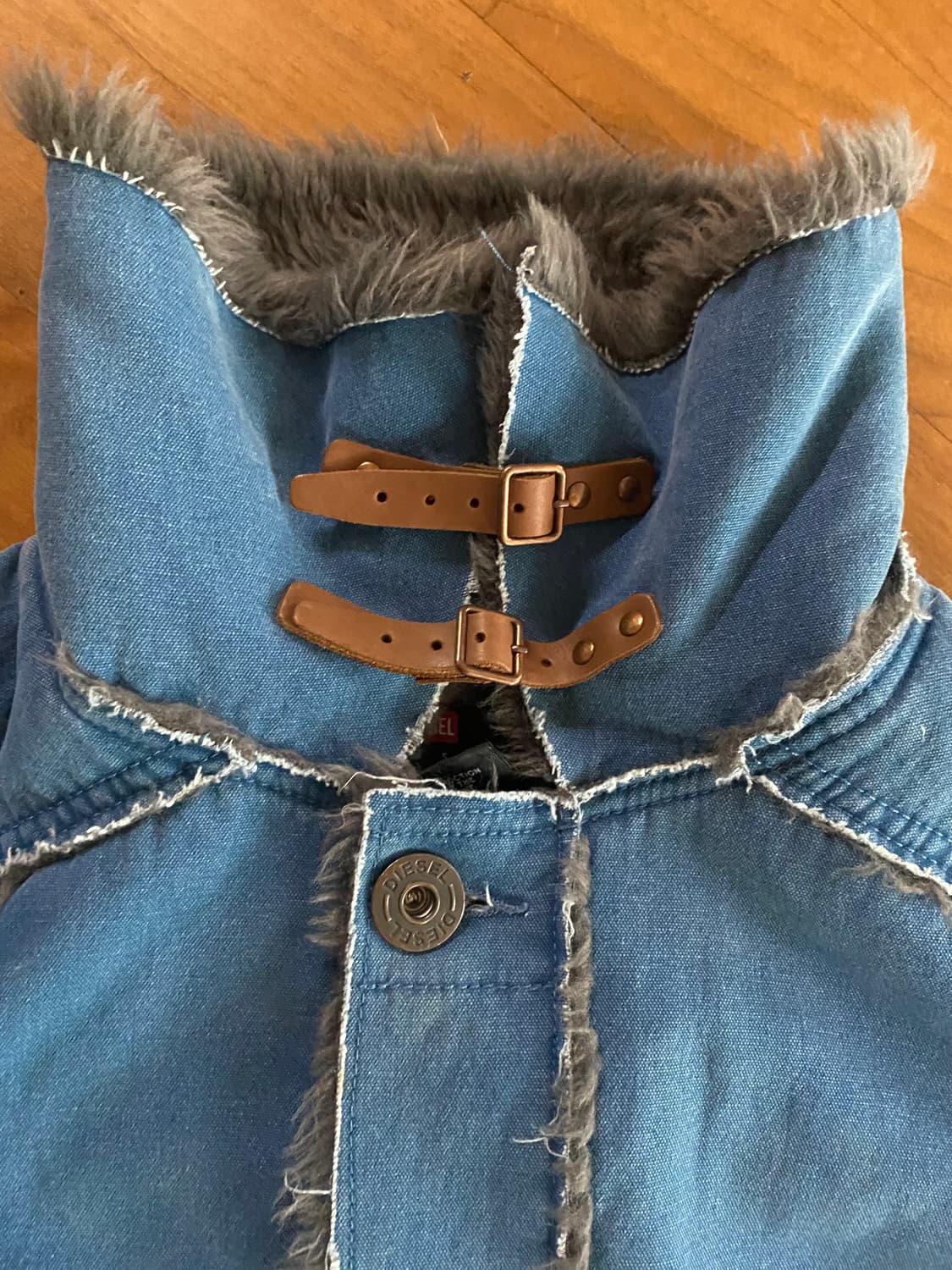 Diesel 그레이퍼 블루 롱코트 상품이미지3