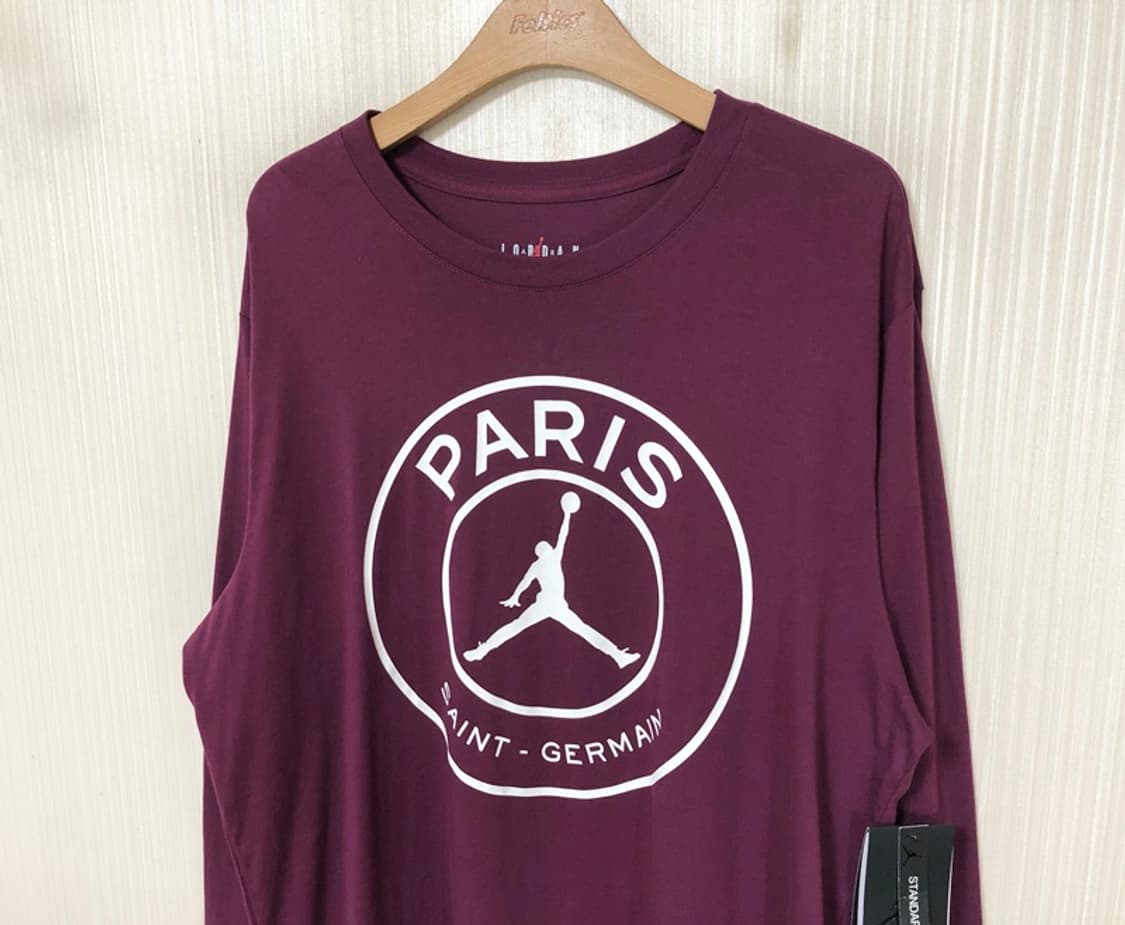 나이키조던X파리생제르맹 빅로고 롱슬리브티셔츠 XL(110) 상품이미지6