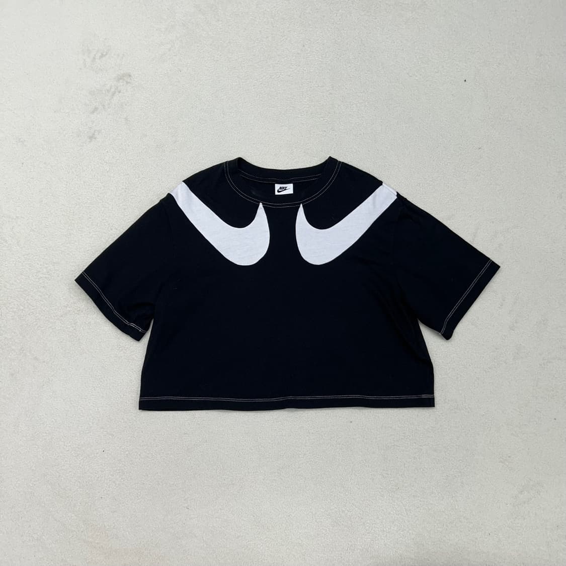 Nike double logo point crop T-shirts 상품이미지4