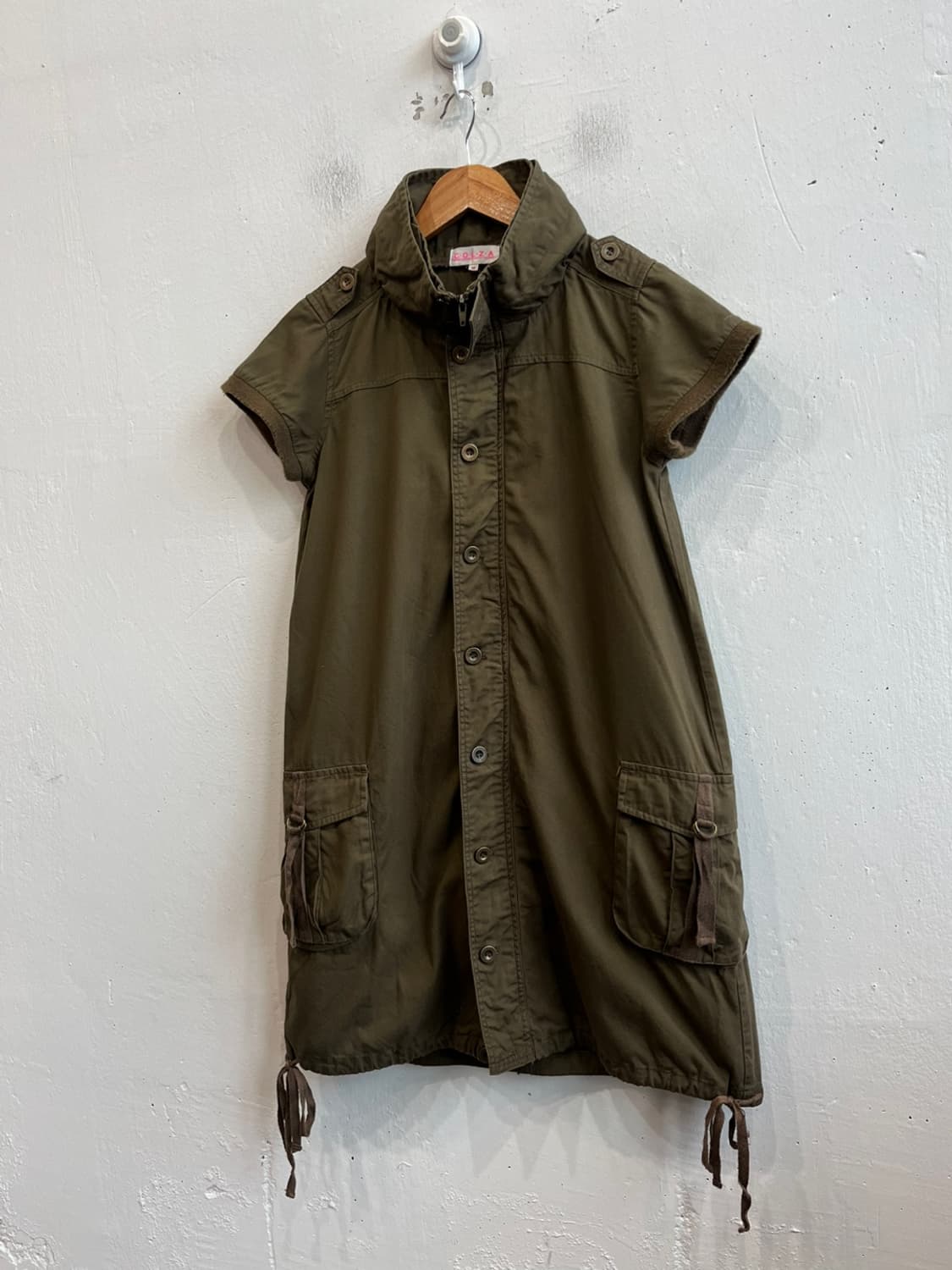 COLZA JPN 밀리터리 하프 롱자켓 원피스 상품이미지1