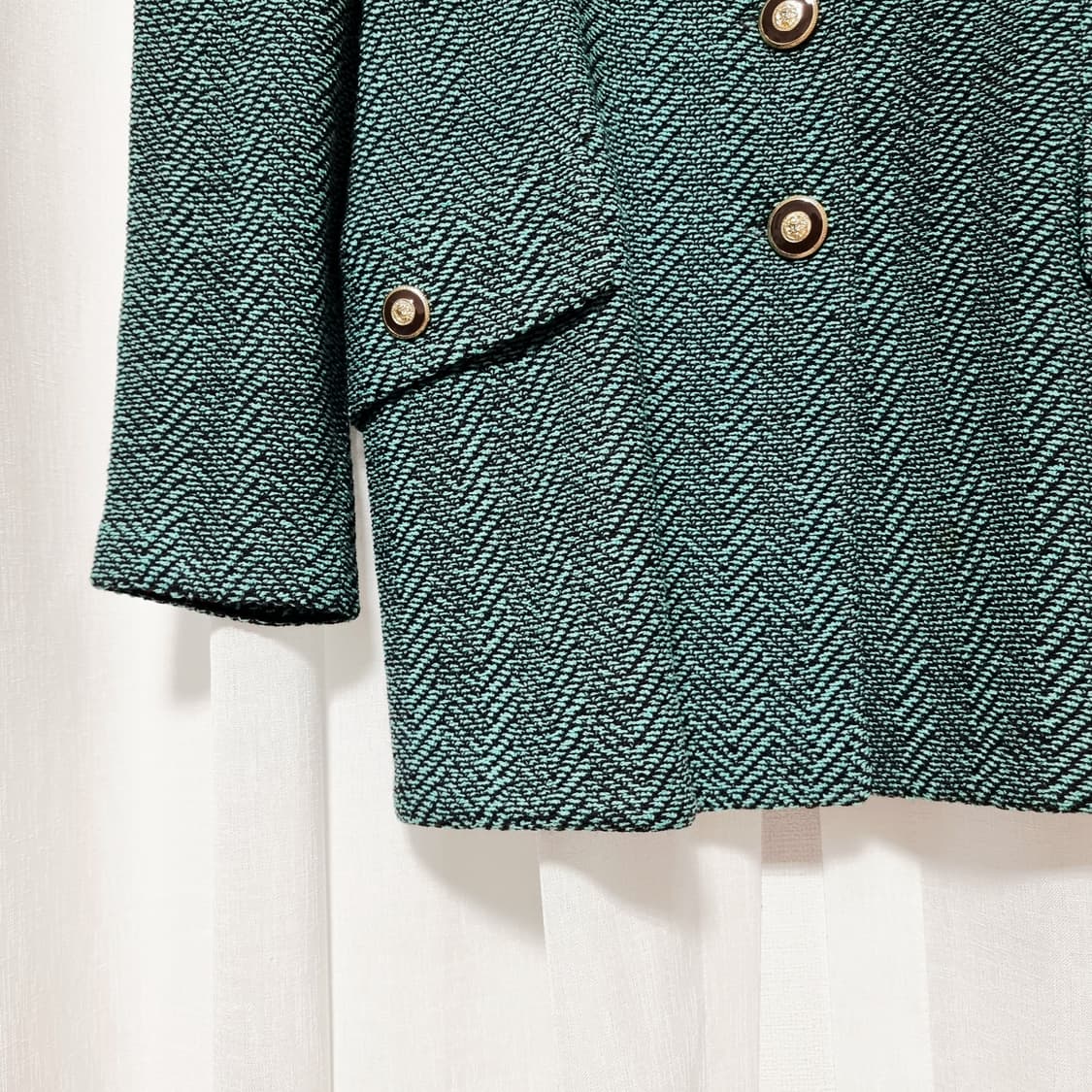 센존 St.John 센죤 투피스 셋업 자켓 치마 울80 (US6) 상품이미지3