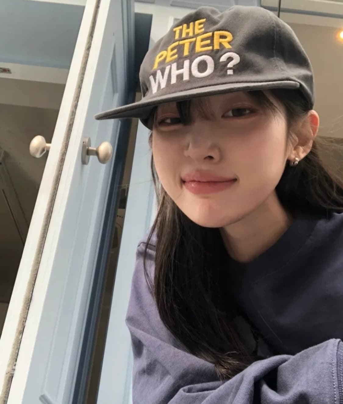 마이네임이즈피터 5-PANEL WHO PETER CAP-CHARCOAL  상품이미지1