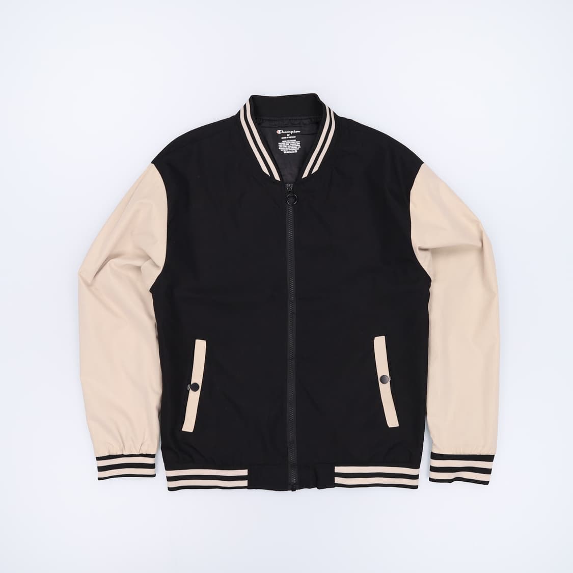 [S] 챔피언 블랙 빈티지 스타디움 바시티 자켓 3802 상품이미지1