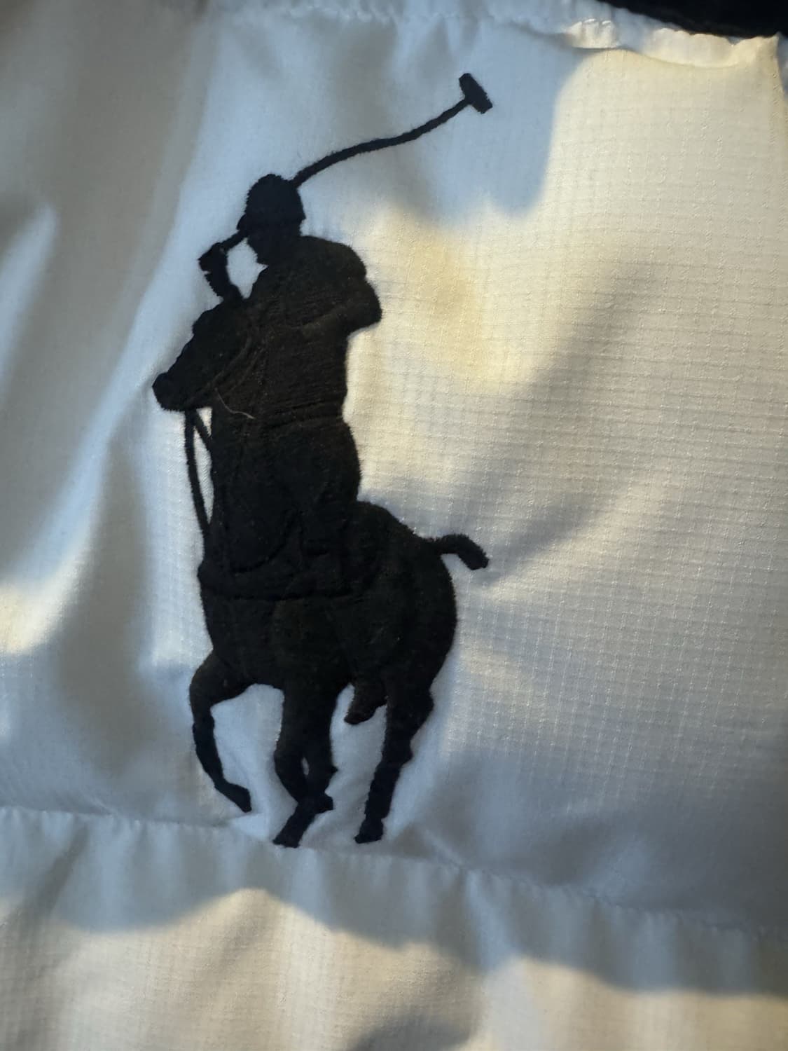 22FW 폴로 랄프 로렌 빅포니 컬러블록 다운 패딩 화이트 블랙 상품이미지2