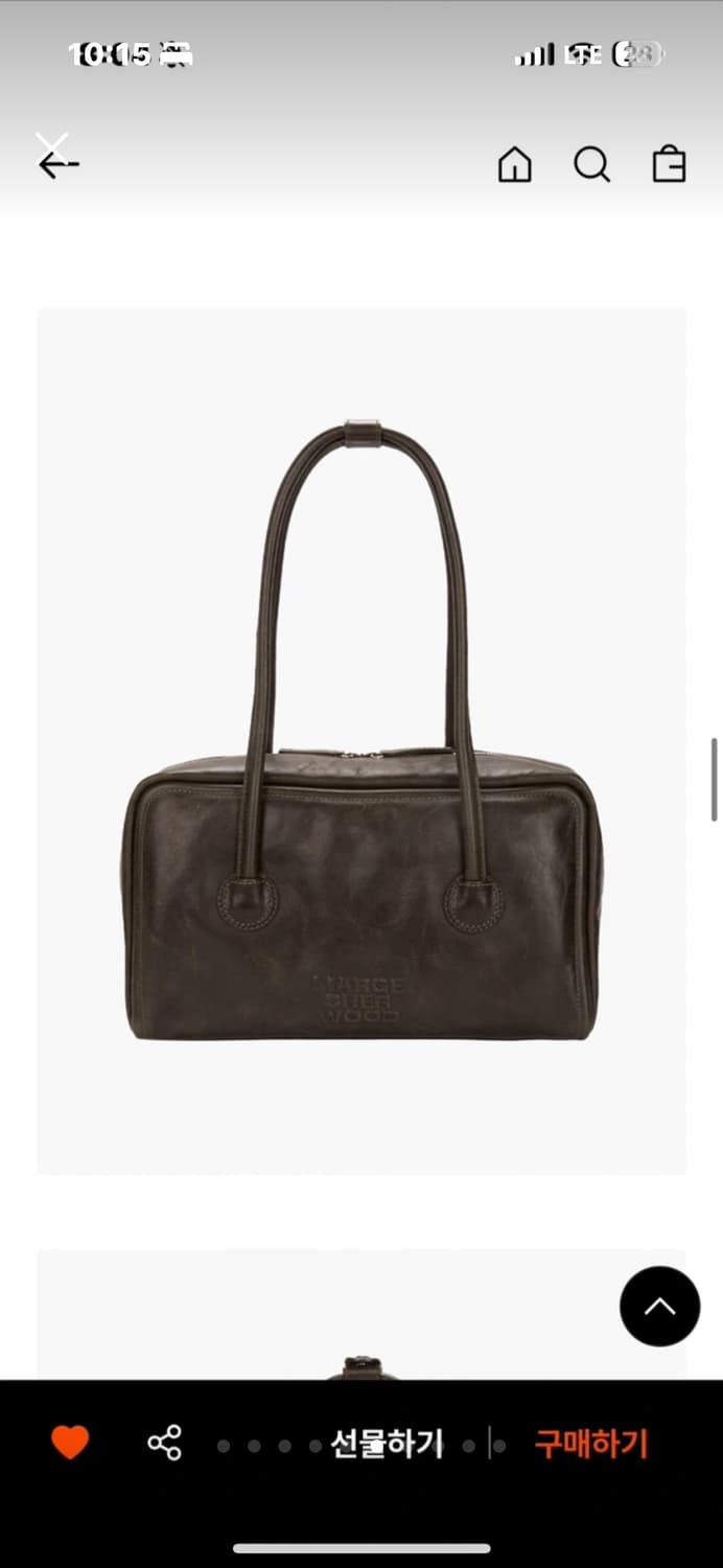 마지셔우드 소프트 보스턴백 워시드브라운 상품이미지1