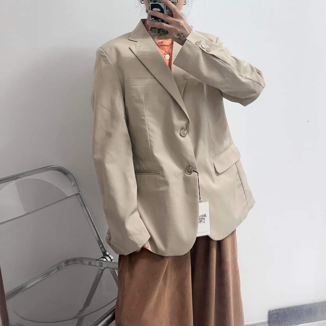 모디파이드 투버튼 블레이저 자켓 (택있음) 상품이미지2