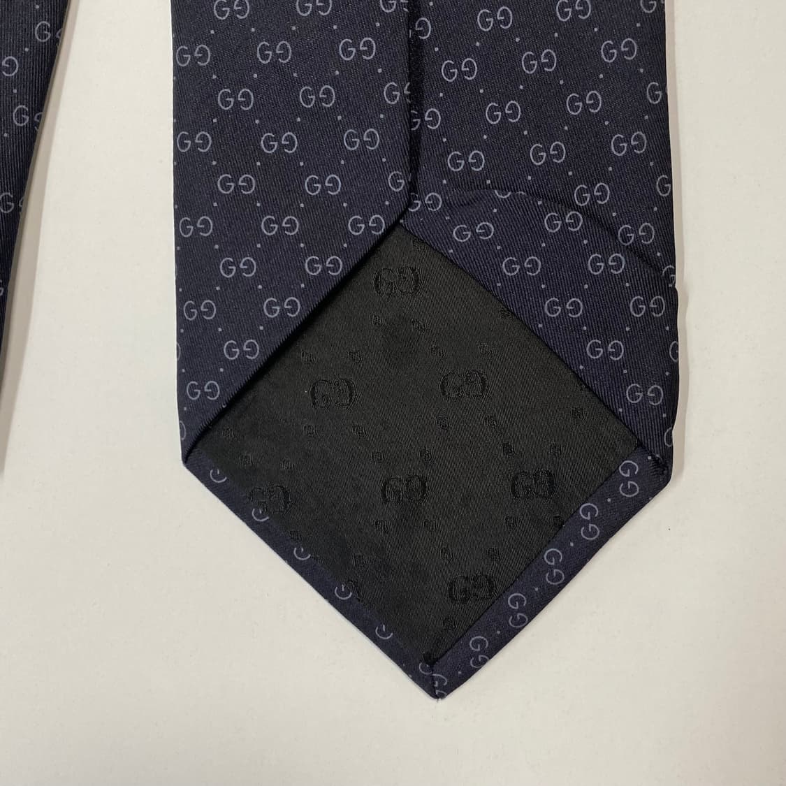 구찌(GUCCI) 모노그램 블랙 명품 정품 넥타이 상품이미지8