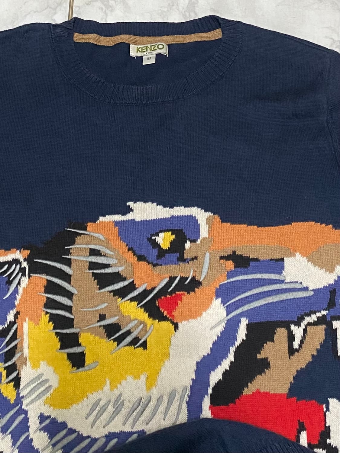 겐조 타이거 자수 니트 사이즈 95 상품이미지3