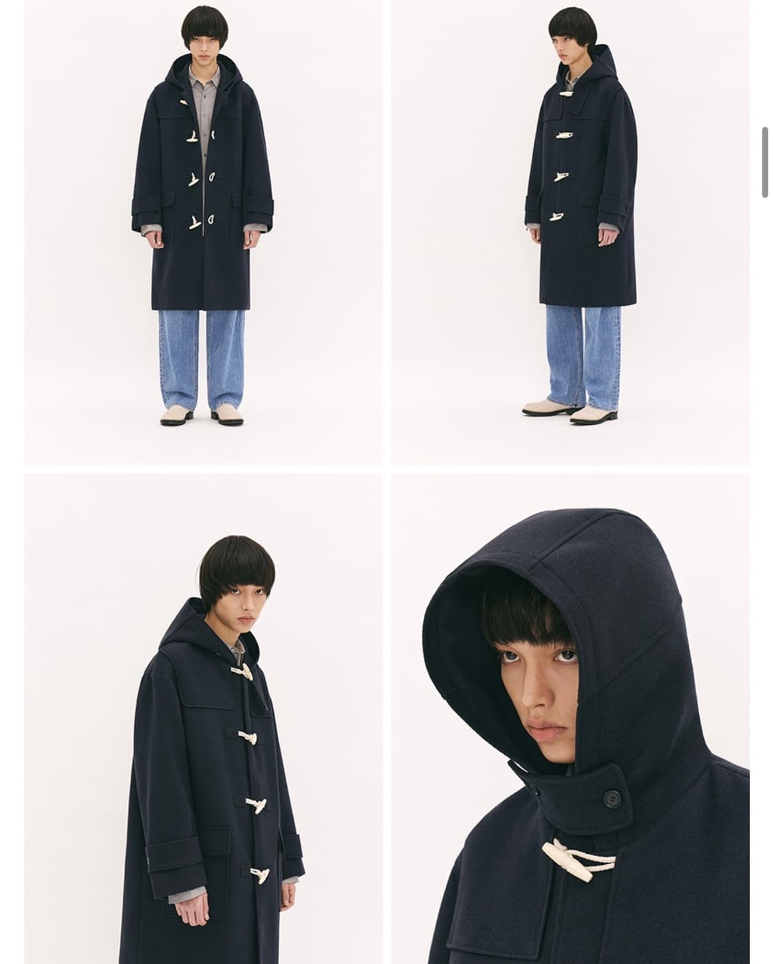 파르티멘토 더플 롱코트 떡볶이코트 S사이즈 상품이미지2