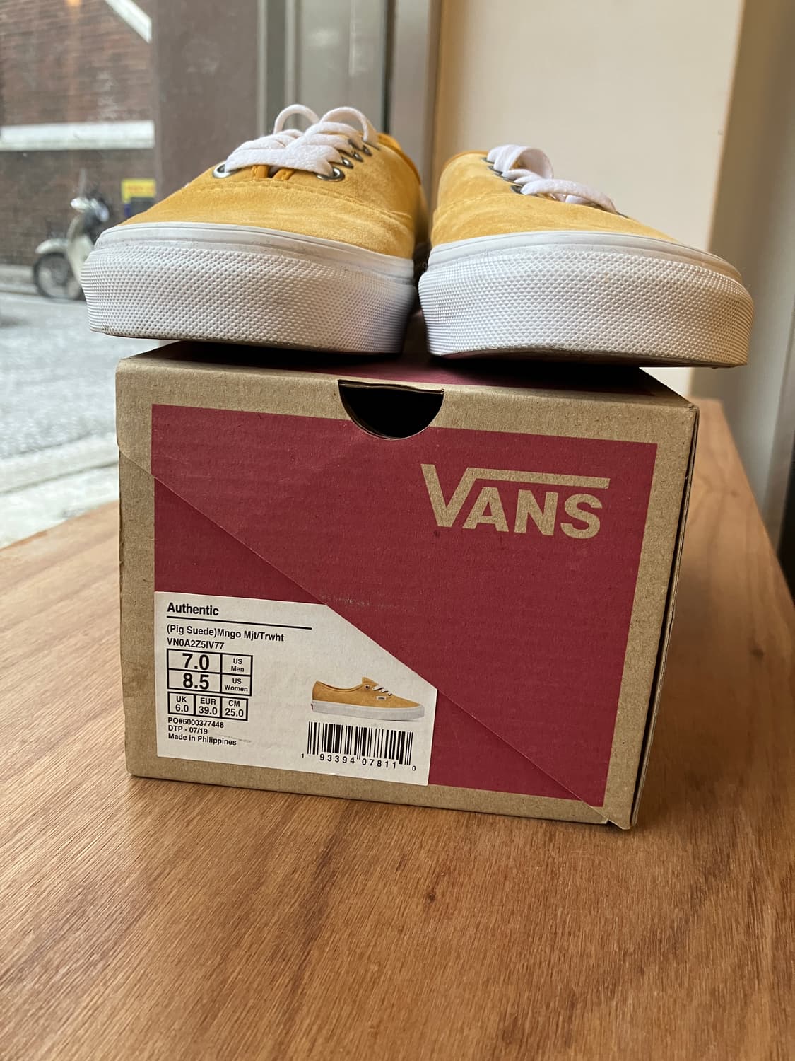 반스 스웨이드 어센틱 망고컬러 상품이미지3