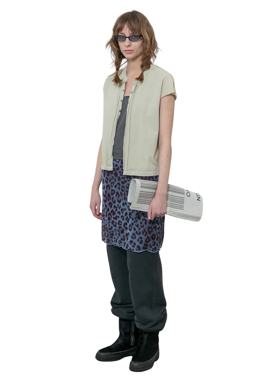 [F]퍼버즈 26ss Front Lock 슬리스브리스 티/베이지 상품이미지3