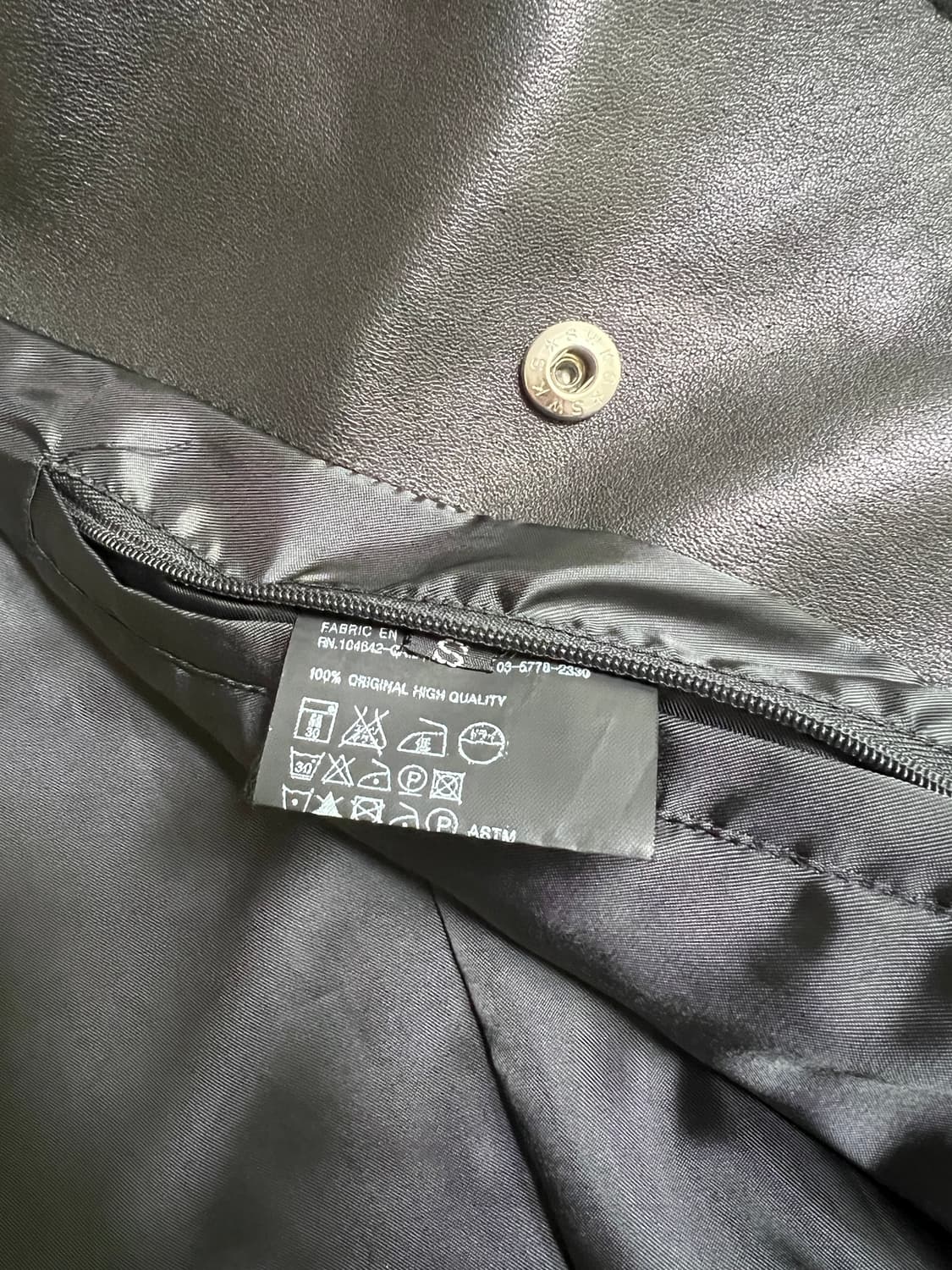 Neil Barrett Leather Mixed Biker Jacket 상품이미지6