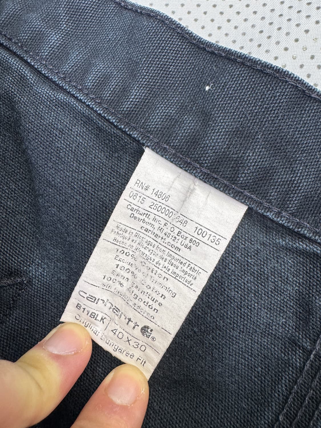 칼하트 싱글니 b11 blk 블랙 40사이즈 상품이미지10