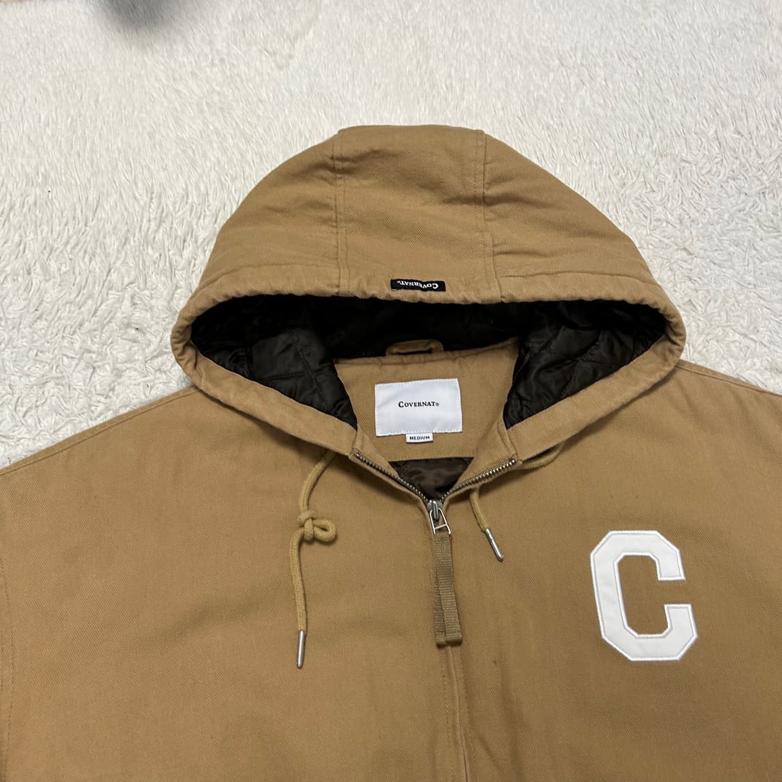 Covernat C Logo Oxford Hoodie Jacket 상품이미지5