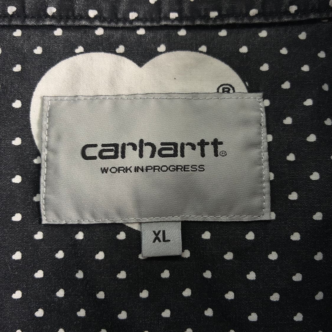 Carhartt  칼하트 WIP 하트 반다나 블랙 반팔 셔츠  상품이미지4