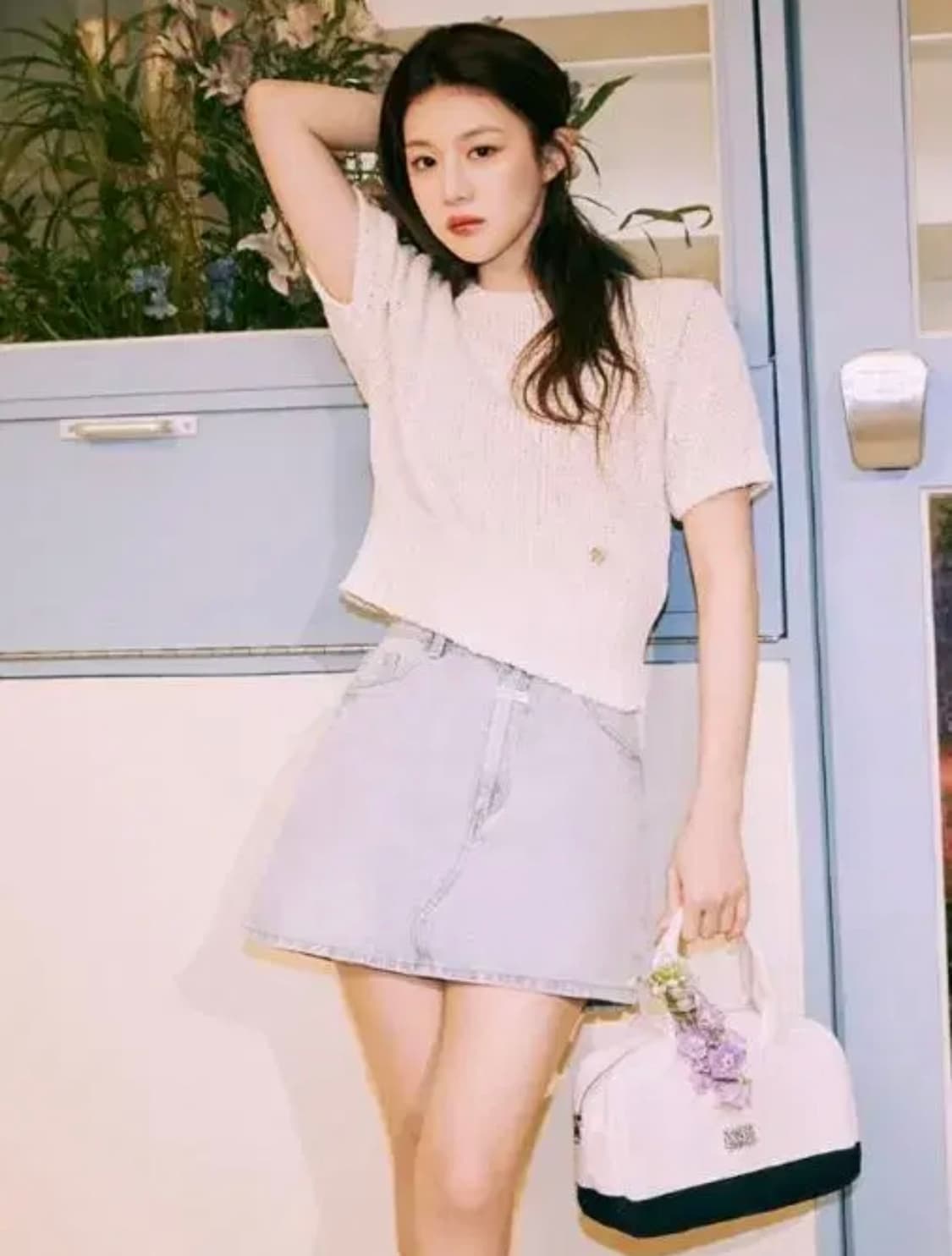w denim mini skirt 로우라이즈 스커트 상품이미지4