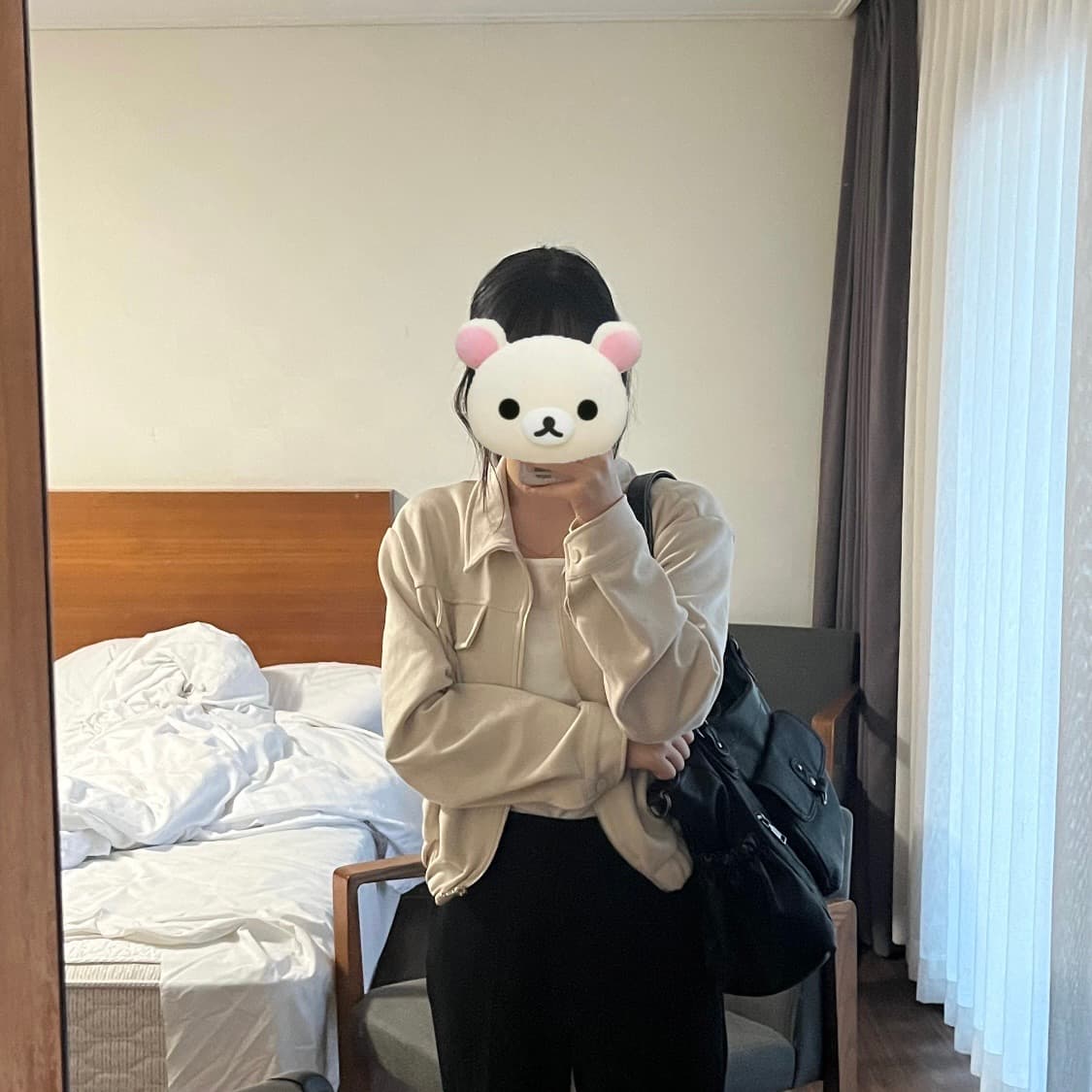 아이보리 크롭 자켓 상품이미지2