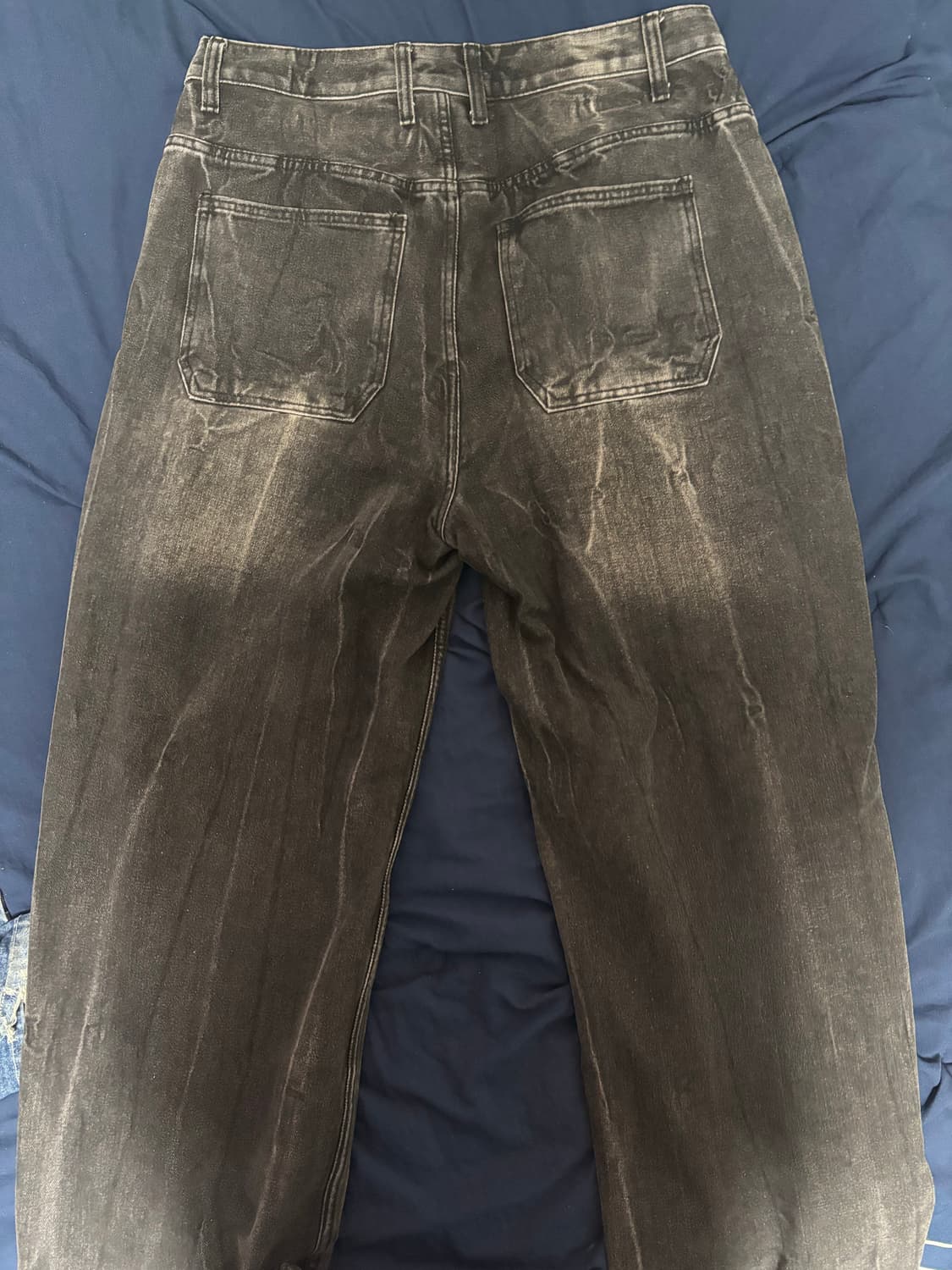 밀로아카이브 워시드 블랙 데님 팬츠 상품이미지3