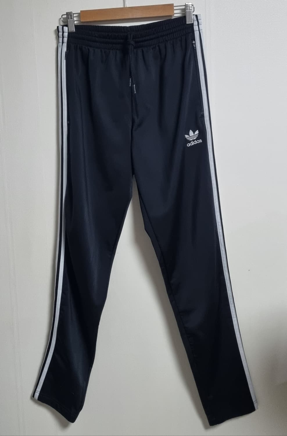 XL (105) 아디다스 오픈헴 블랙 트레이닝 트랙팬츠 상품이미지1