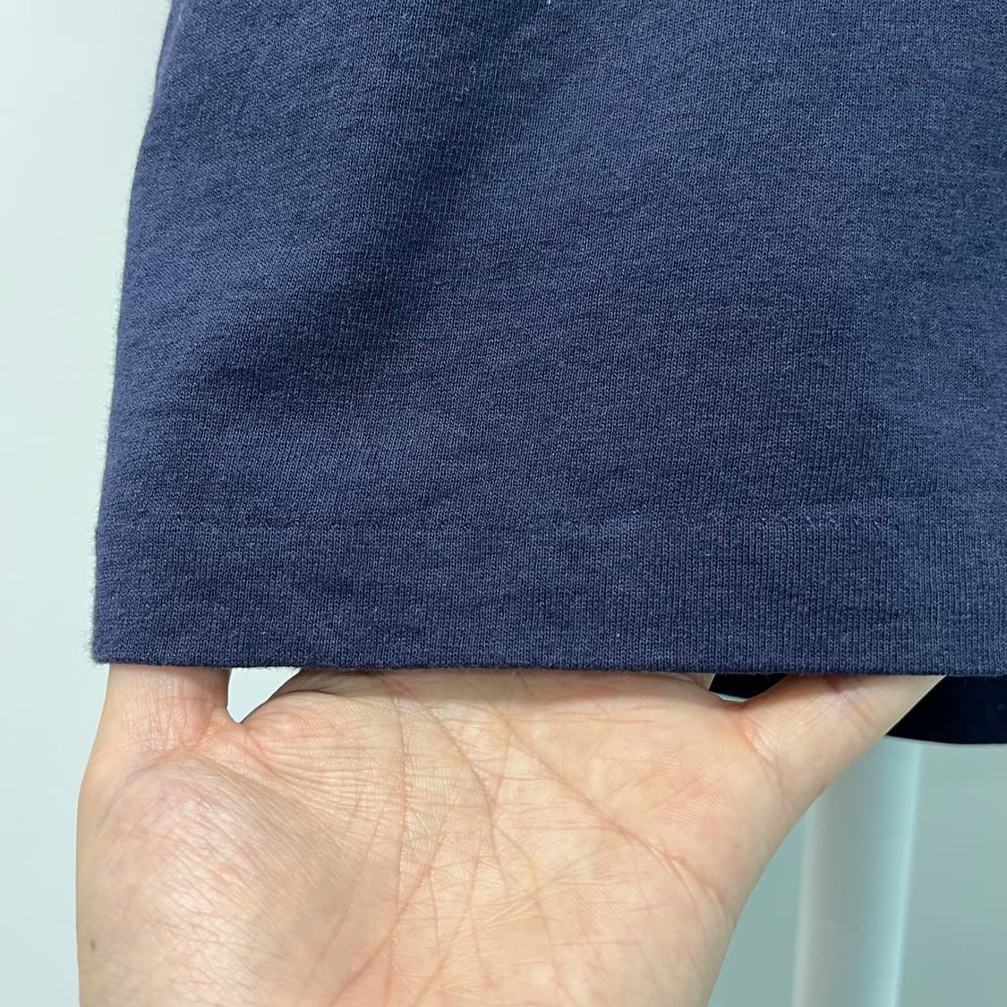 [L] USA 90s college ware 패치 반팔 티셔츠 다크네이비 상품이미지6