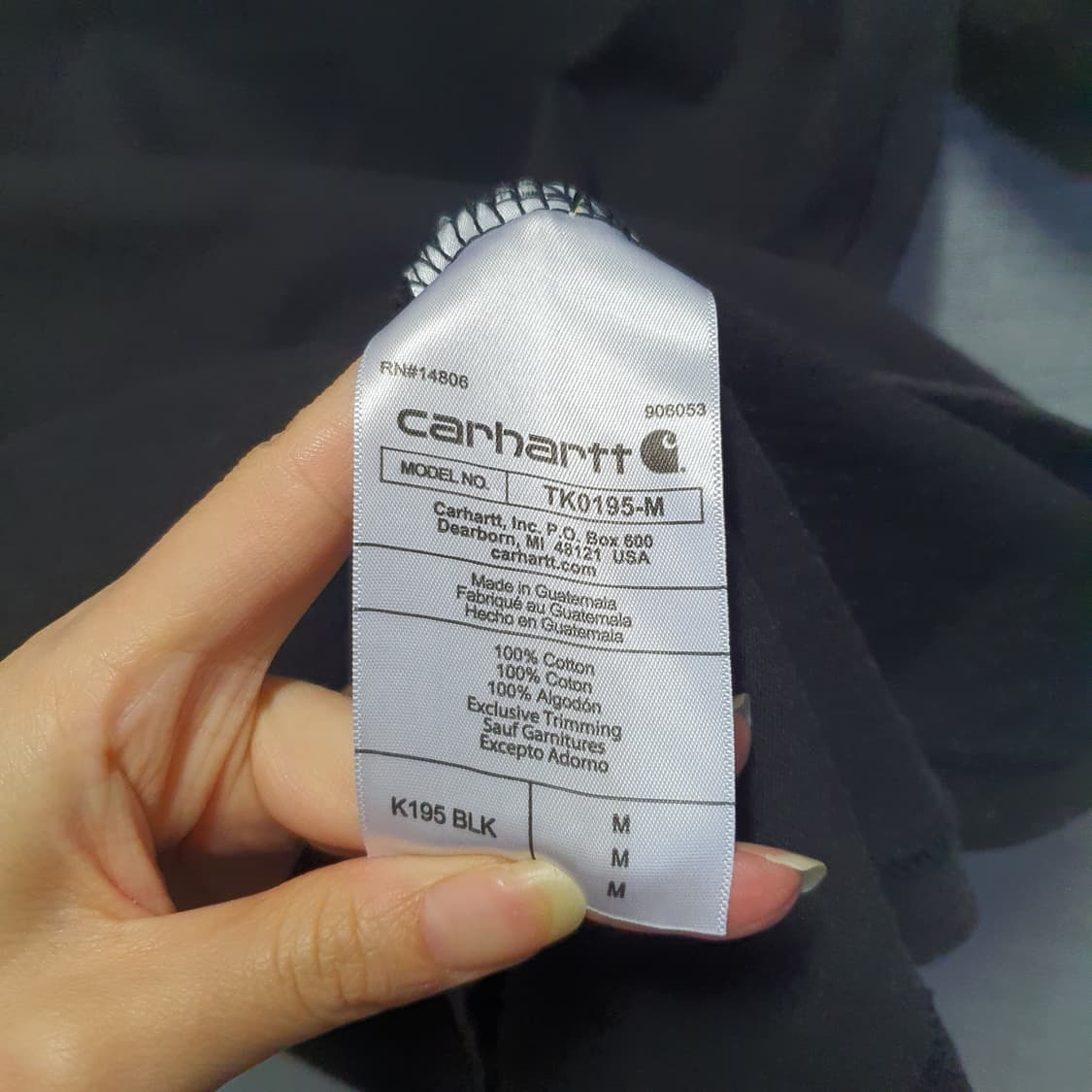 칼하트 루즈핏 라운드 반팔티  상품이미지4