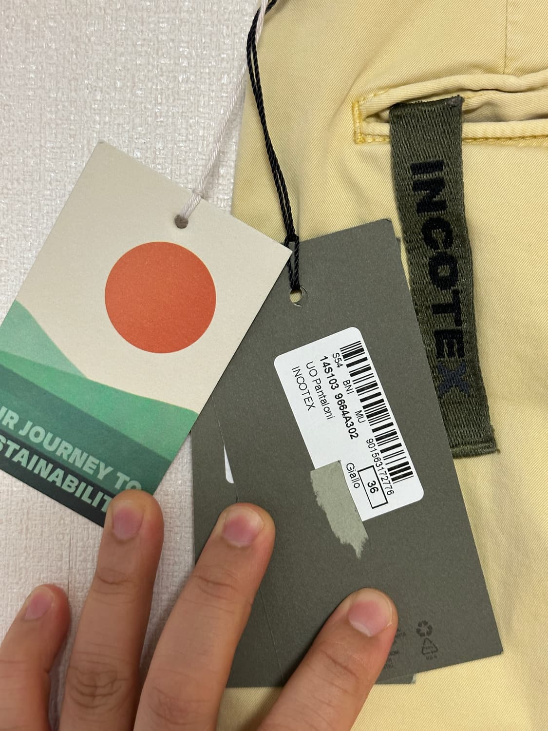 인코텍스(Incotex) / 치노팬츠 / 36 / 새상품이지만오염있음 상품이미지6