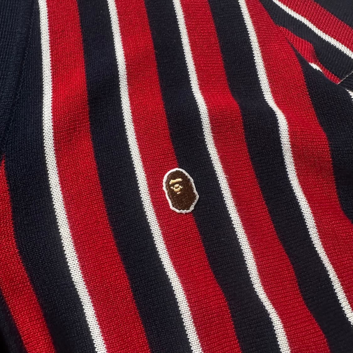 (매장판) Bape 베이프 스트라이프 코튼 니트 가디건 상품이미지5