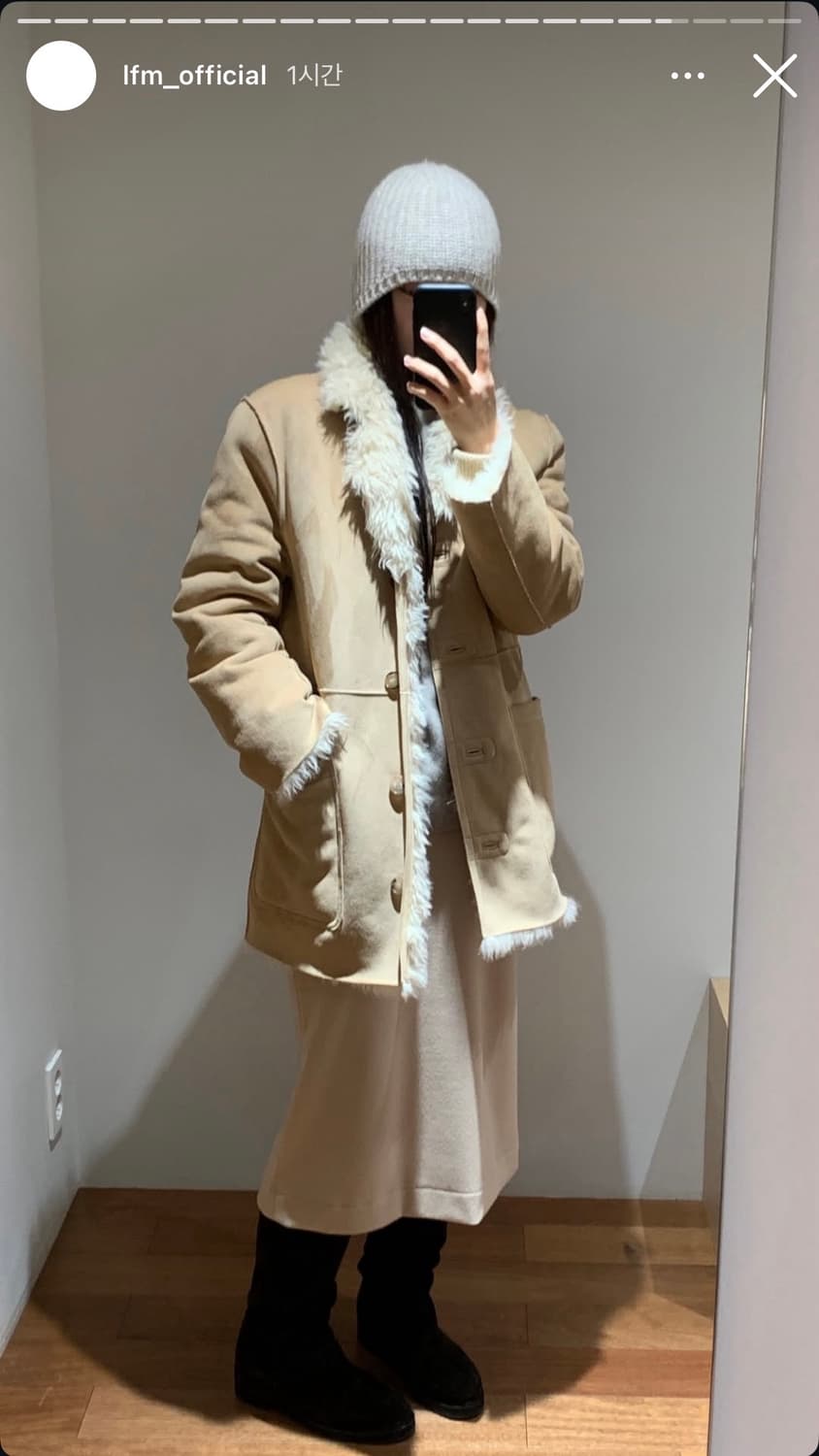 (새상품) [LFM] Carolyn Midi Skirt (Beige/S) 상품이미지1