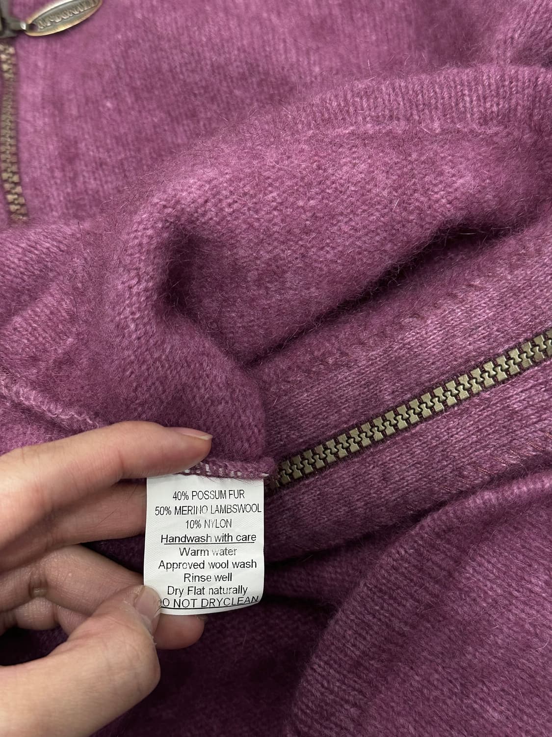 McDonalad 램스울 니트 집업 자켓 상품이미지9