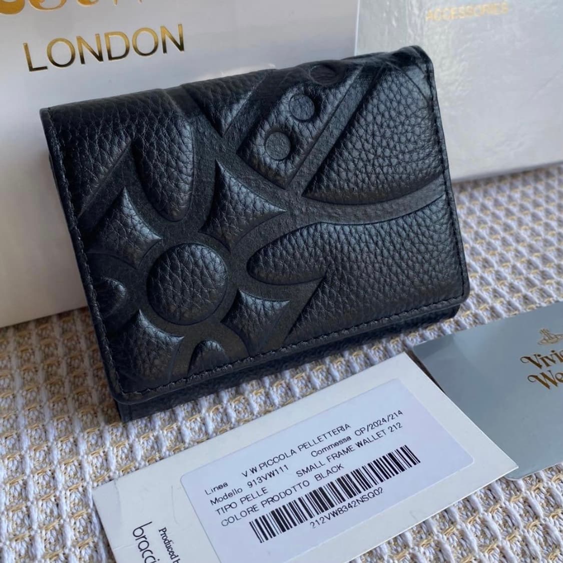 비비안웨스트우드 블랙 orb 로고 반지갑(새상품, 풀구성) 상품이미지8