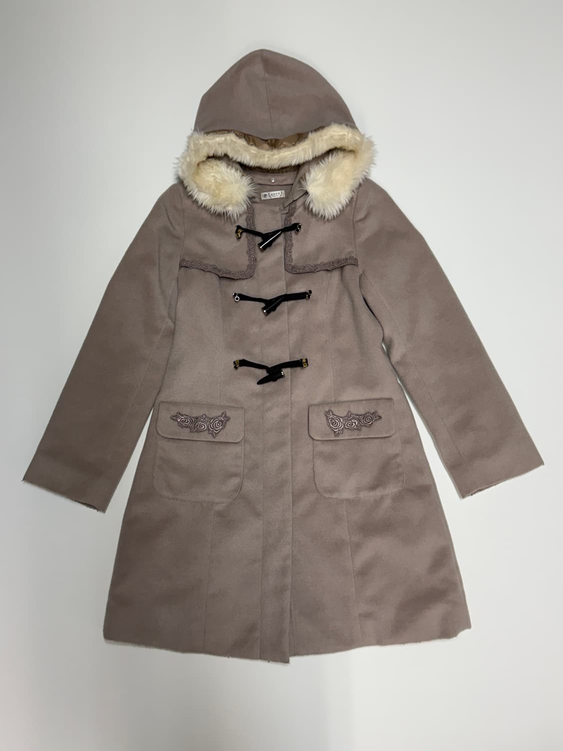 axes femme 밀크티 레이스 떡볶이 코트 상품이미지1