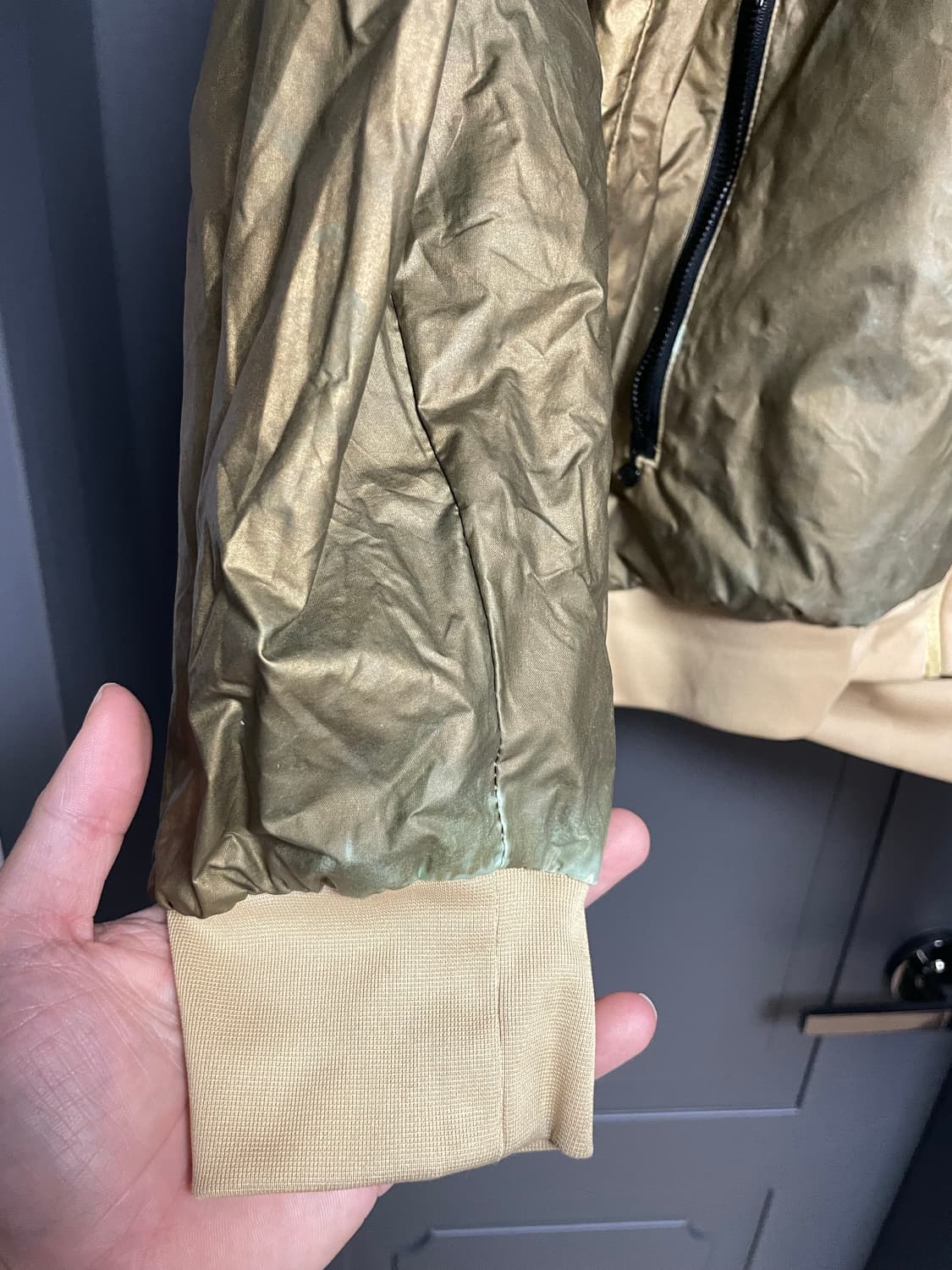 나이키 윈드브레이커 블랙/골드 바람막이 자켓 (m) 상품이미지4