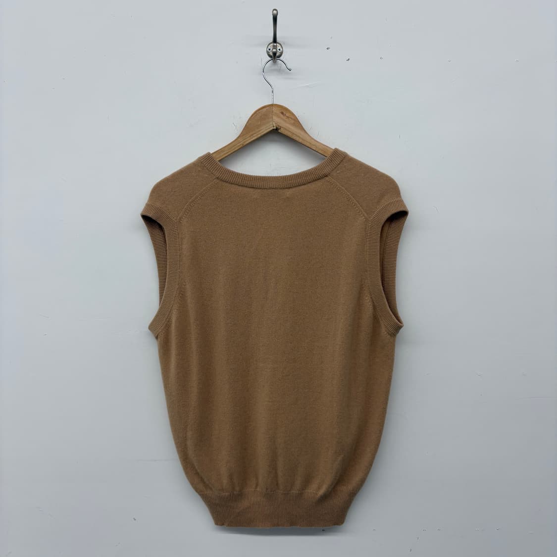 빈티지 캐시미어 브이넥 니트 조끼 남성L 상품이미지3